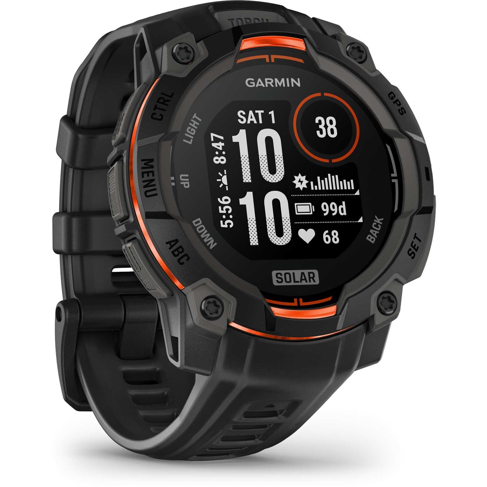 Garmin Instinct 3 Solar GPS Smartwatch 45mm – Schwarz