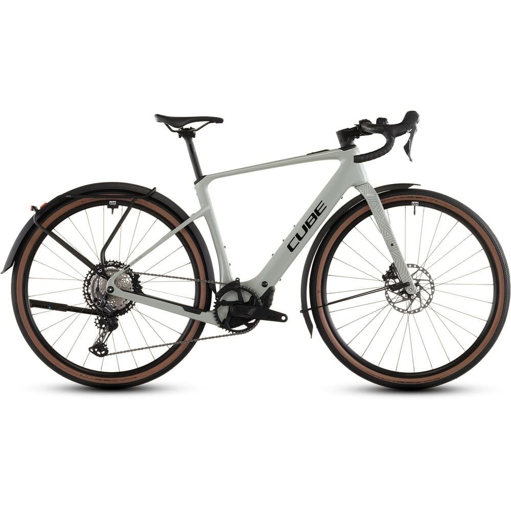 CUBE NUROAD HYBRID C:62 Race 400X FE Gravel E-Bike 2026 reedbeige / black