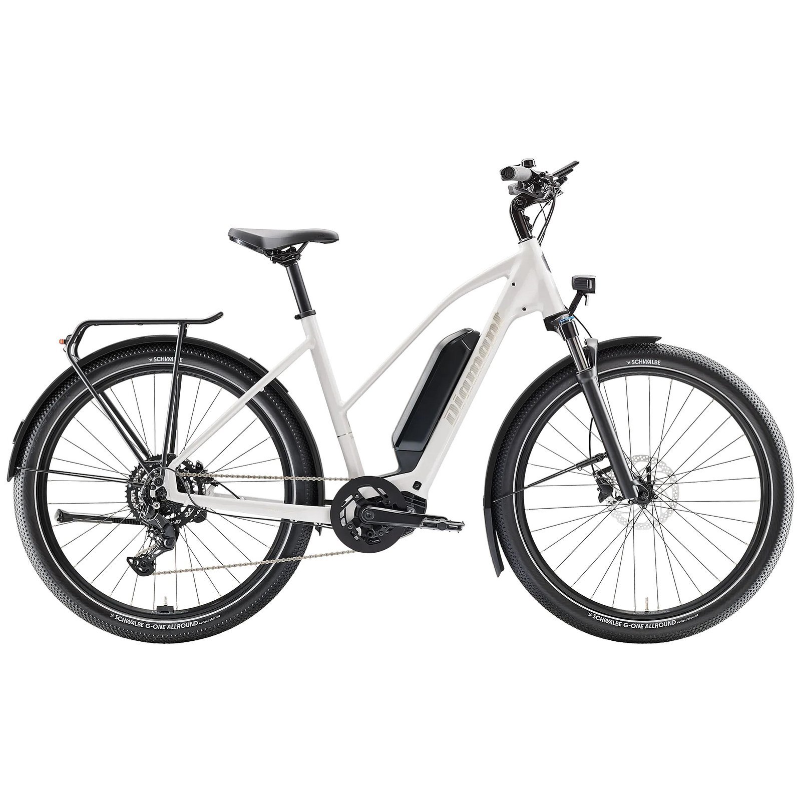 Diamant Zing Trip Core (Midstep) 545Wh – 27.5″ City E-Bike – 2025 – baumwollweiss metallic