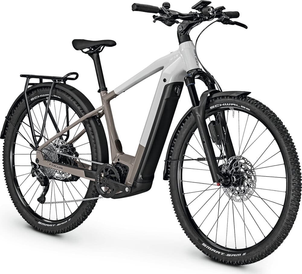 FOCUS E-Bike PLANET² 6.8 Trekking 2023 Lightgrey / Moonstonegrey glossy