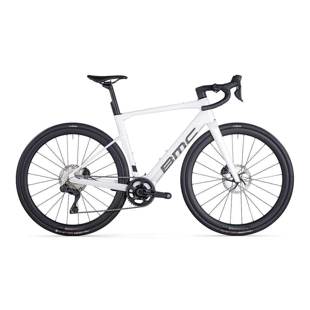 BMC ROADMACHINE 01 AMP ONE E-Rennrad 2026 metallic white