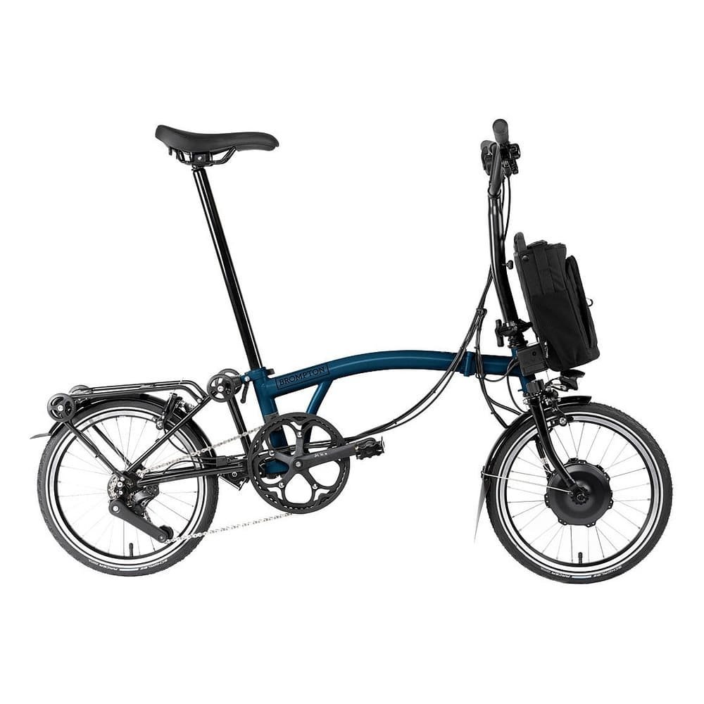 E-Faltrad Brompton Electric C Line 16″ 12-Speed 2025 Mid Bar ocean blue
