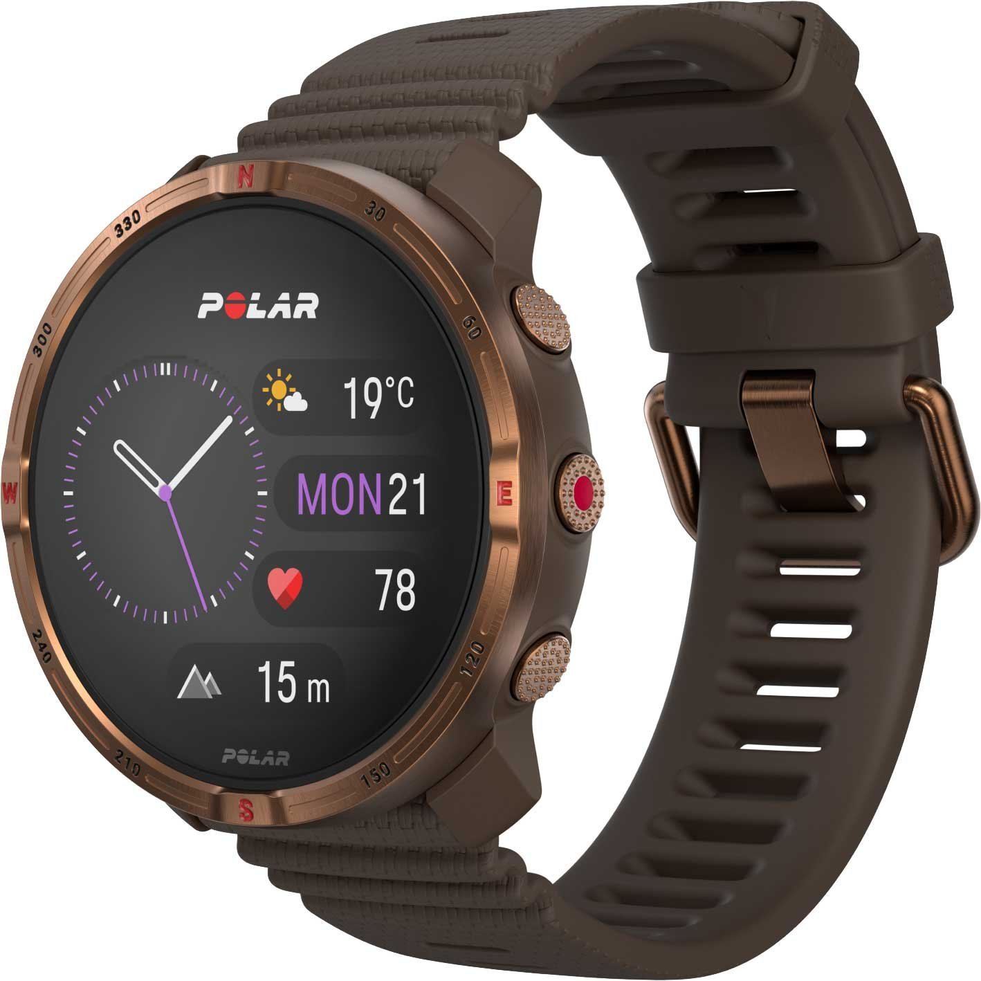 Polar Grit X2 GPS Multisport Uhr – braun/kupfer