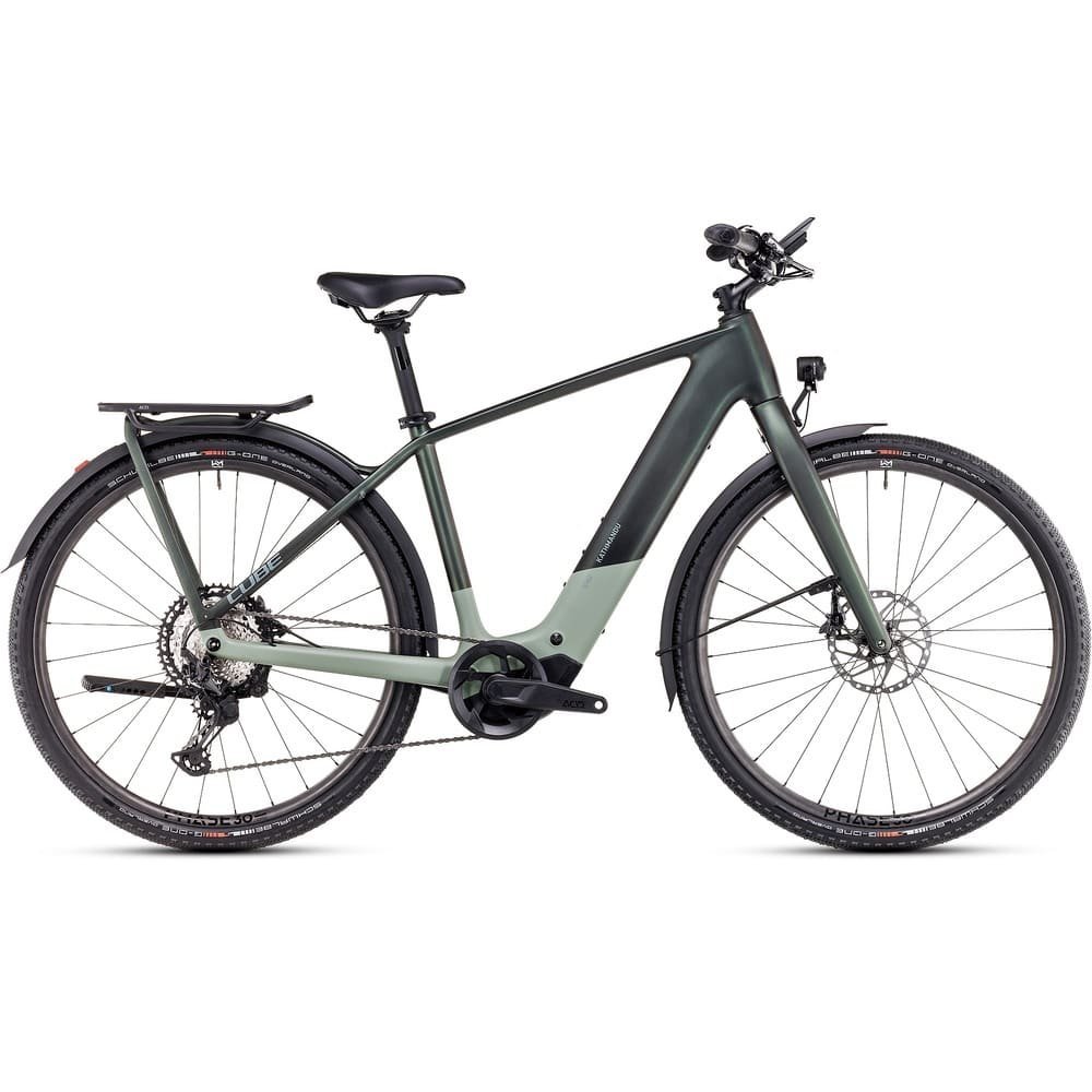 CUBE KATHMANDU HYBRID C:62 SLT 400X E-Bike Trekking 2025 Carbon stellar / origanogreen