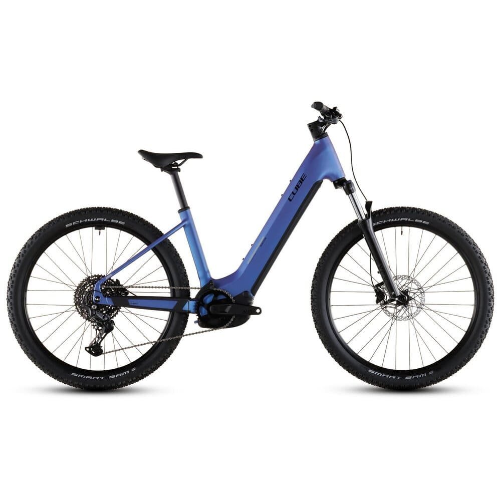 REACTION HYBRID ONE 800 CUBE Easy Entry E-Mountainbike 2026 blueiris / reflect