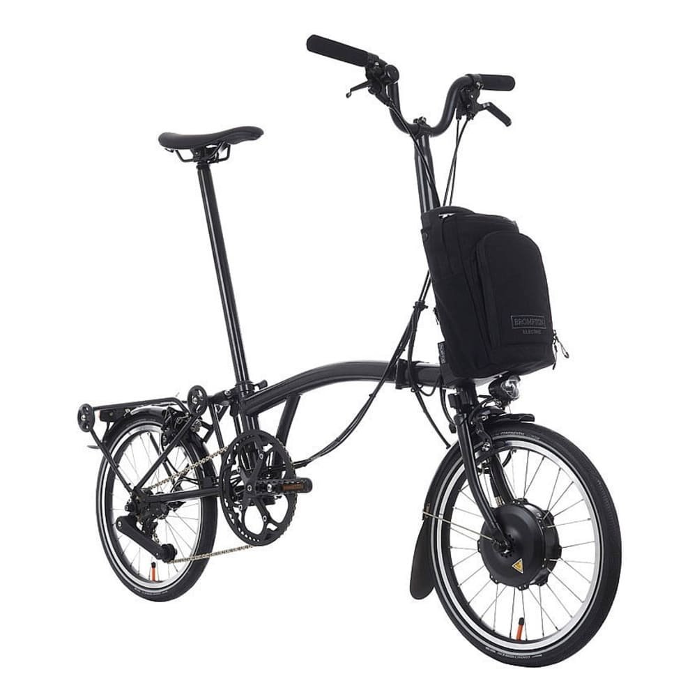 Brompton Electric C Line 16″ E-Faltrad 12-Speed 2025 High Bar matt black